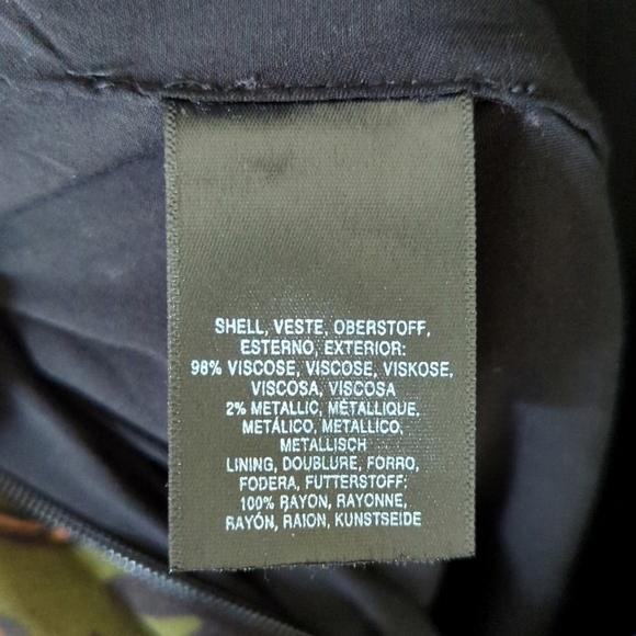 ett:twa by Anthropologie Brenda Boho Floral & Lurex Straight Wide Leg Jumpsuit 4 - Picture 7 of 15